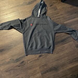 Charcoal Champion hoodie - size large (worn 4-5 times, perfect condition)